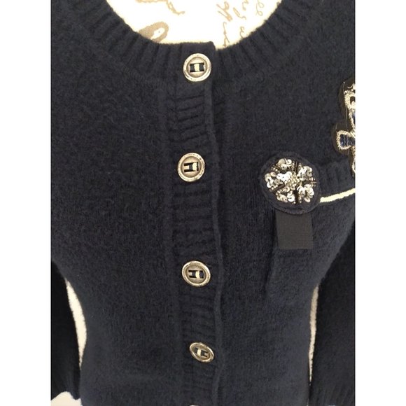 Cynthia Steffe Hong Kong School Girl Varsity Cargian Jacket wool blend size XS - Picture 10 of 16